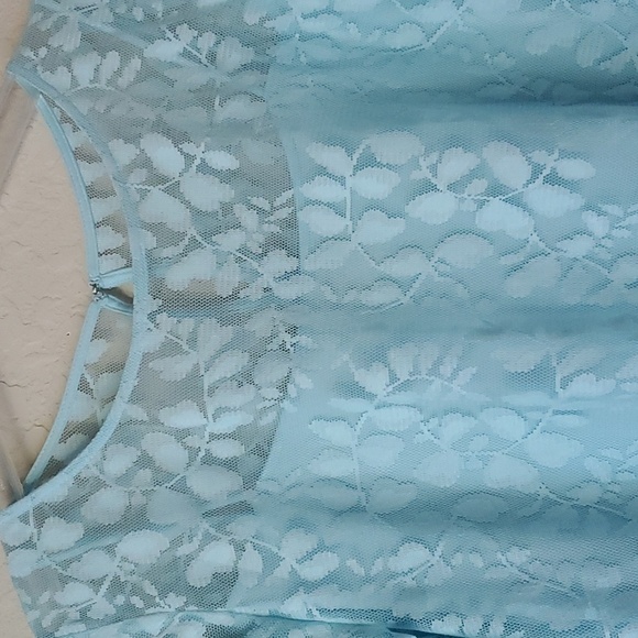 Lane Bryant sky blue pastel blue knee length dress size 14 - Picture 4 of 10